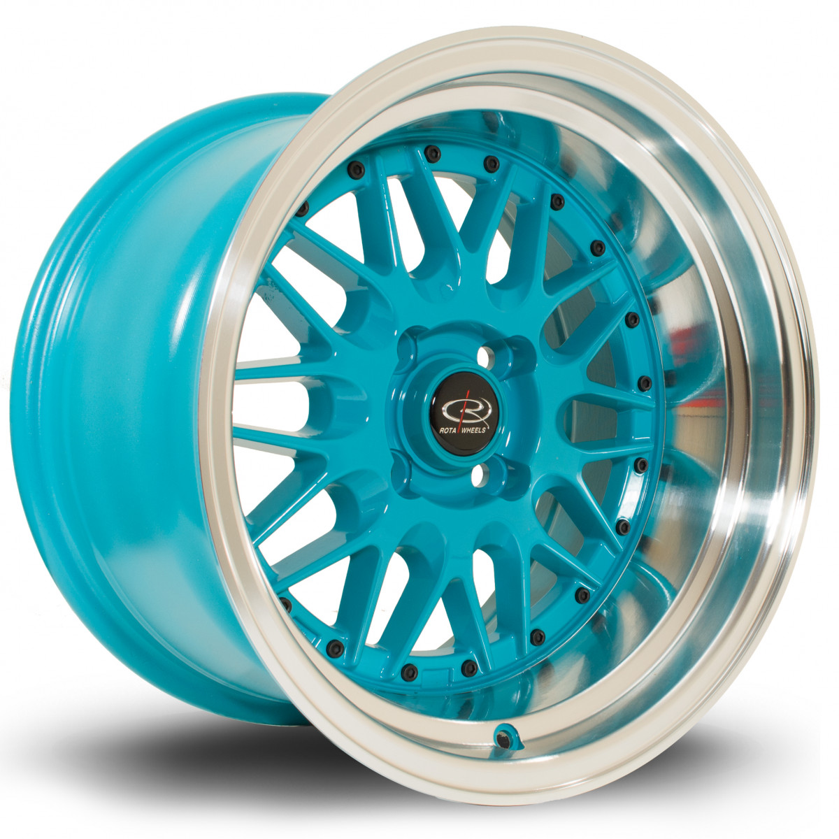 Kensei 15x9 4x100 ET0 Teal with Polished Lip