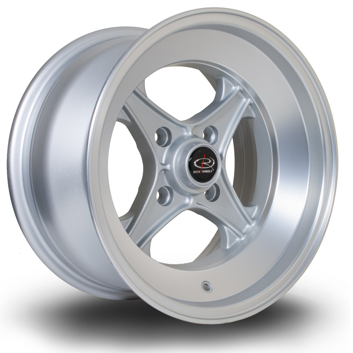 X04 15x8 4x114 ET0 Silver with Matte Polished Face