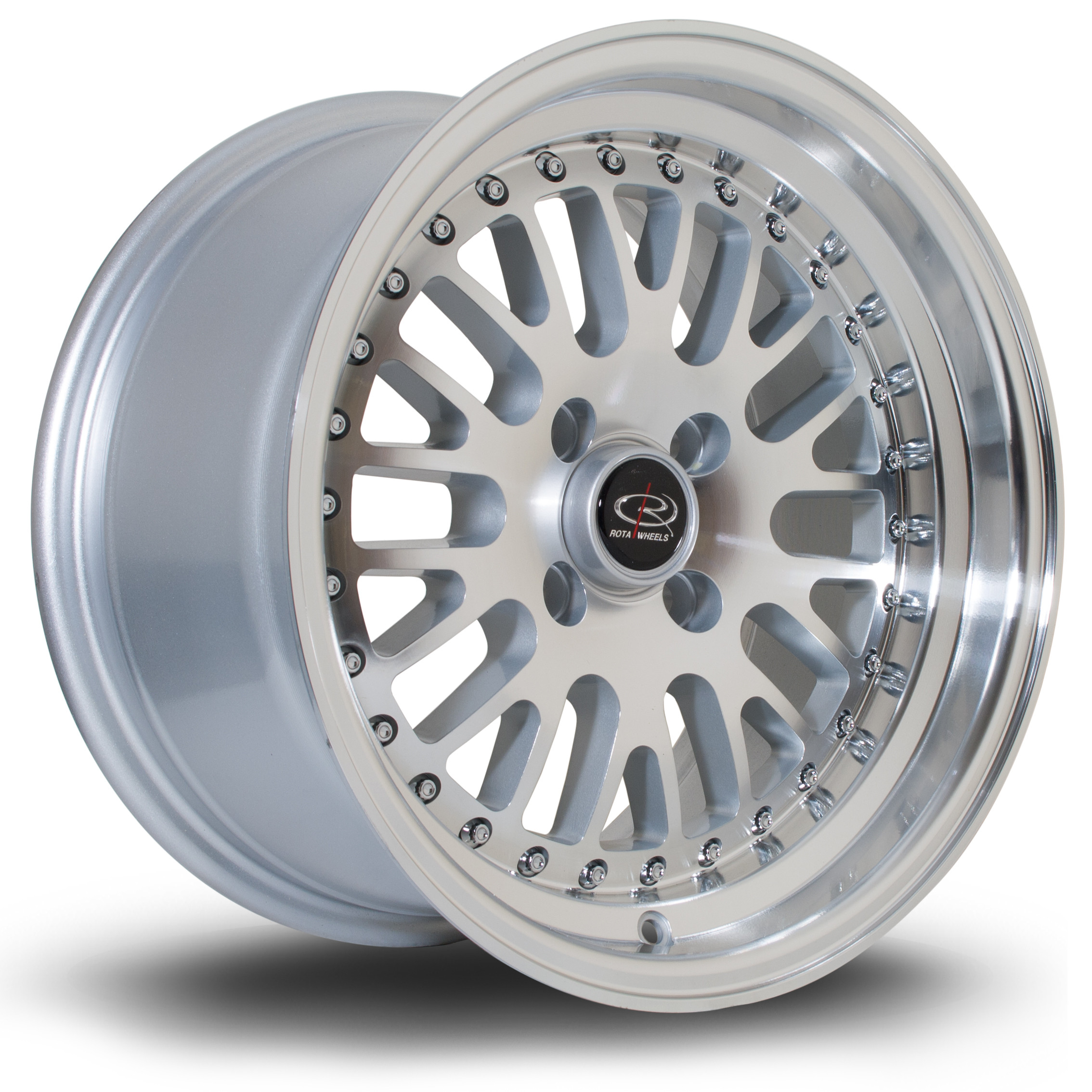 Flush 15x8 4x100 ET20 Silver with Polished Face