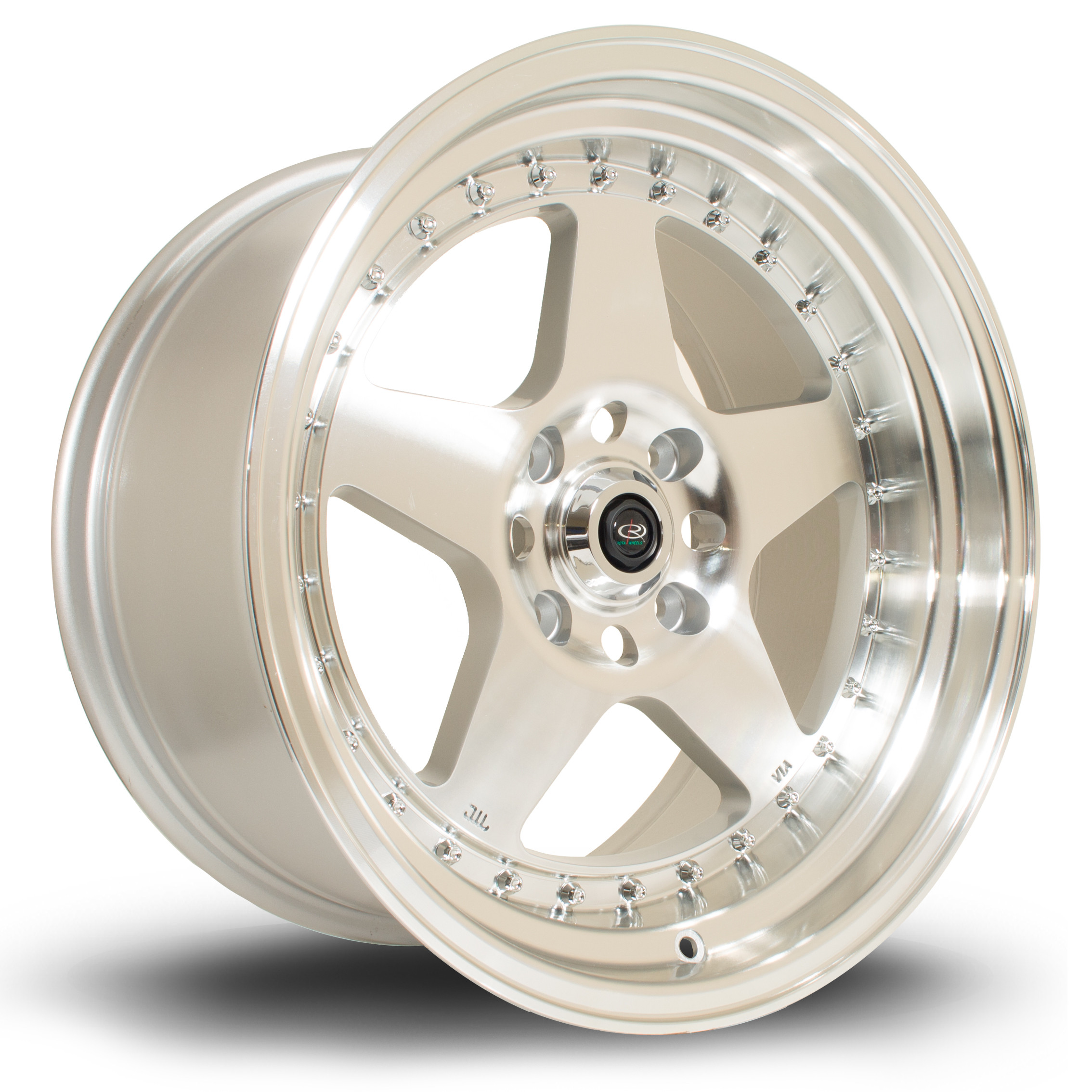 Kyusha 17x9 4x114 ET0 Silver with Polished Face