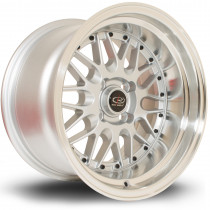 Kensei 15x9 4x100 ET0 Silver with Polished Lip