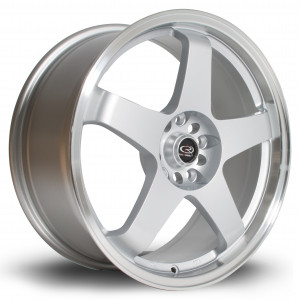 GTR 18x8.5 5x114 ET35 Silver with Polished Lip
